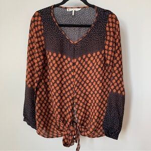 House of Harlow 1960 Tie front Top Size S